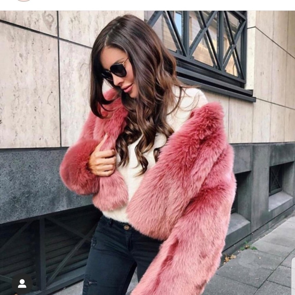 House of CB Kenta faux fur jacket